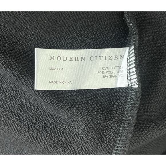 Modern Citizen Fei Cotton Tie Front Capsule Midi Dress Black NWOT Size XL - Picture 8 of 8